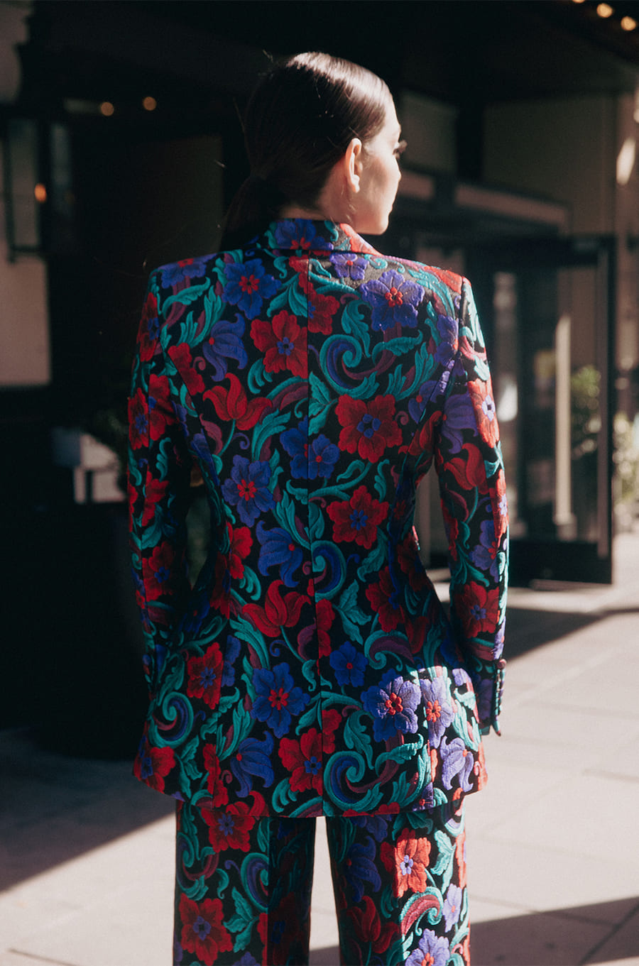 Nusetor Floral Jacquard Suit