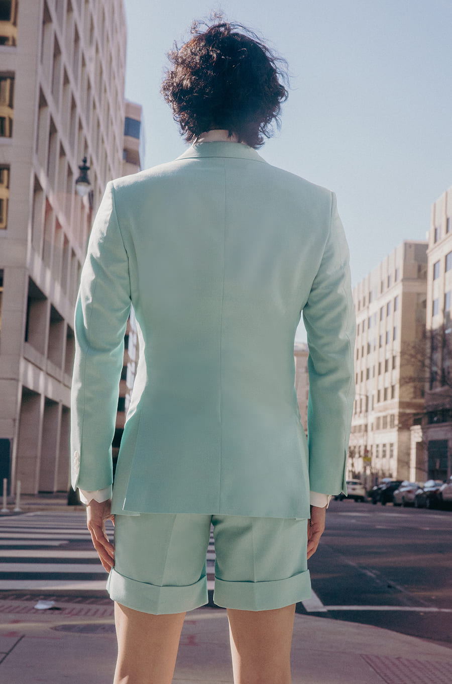 Vadem Mint Turquoise Jacket and Short Set