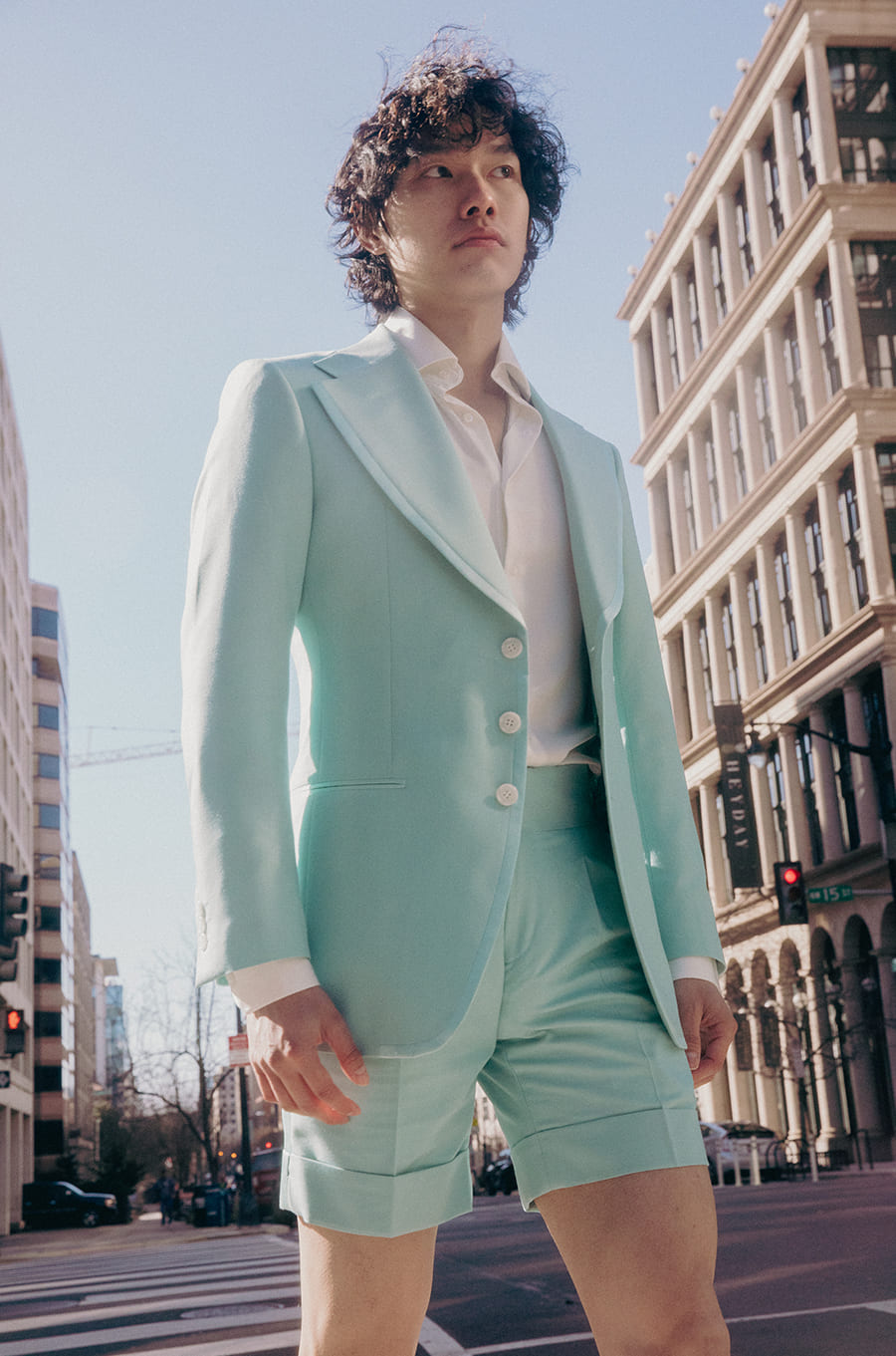 Vadem Mint Turquoise Jacket and Short Set