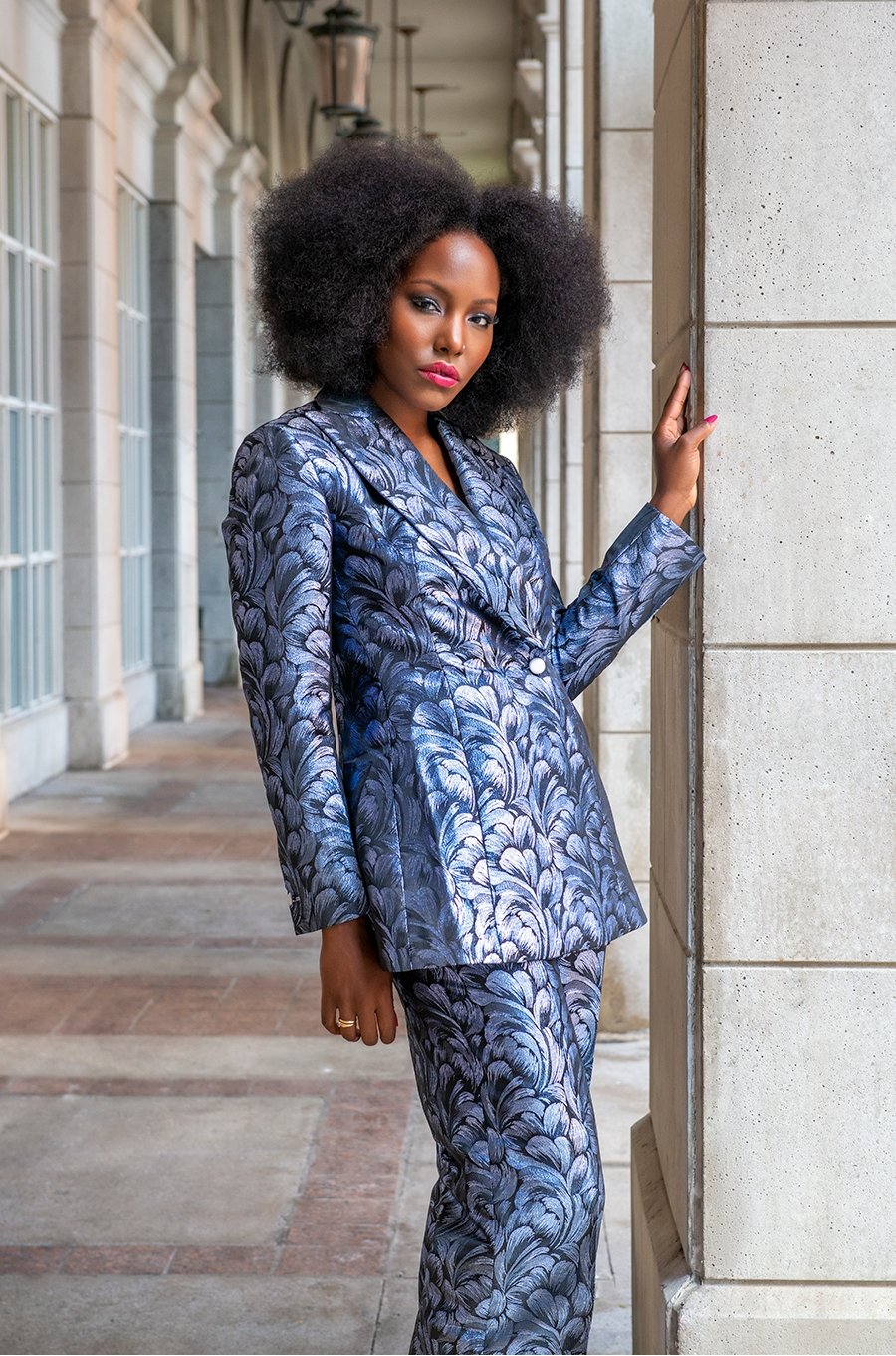 Silver trouser sales suit